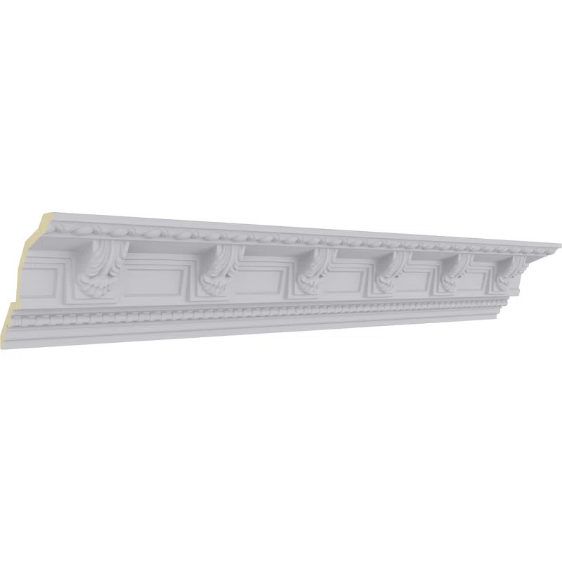 5 1/4"H x 5 1/4"P x 7 1/2"F x 94 1/2"L Attica Acanthus Leaf Crown Moulding | Wayfair North America
