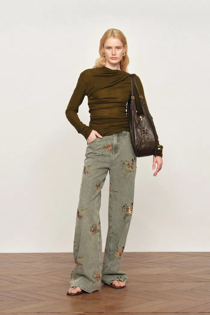 Edith Mock Two Piece Top in Lightweight Merino Knit | Fabrique
