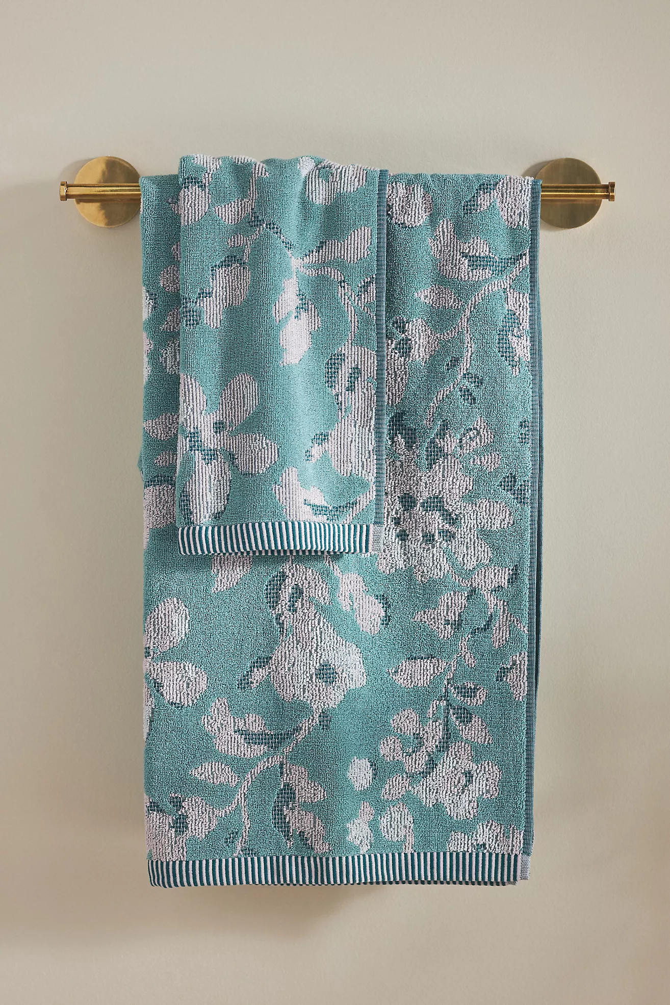 Josephine Floral Cotton Towel Collection | Anthropologie (US)