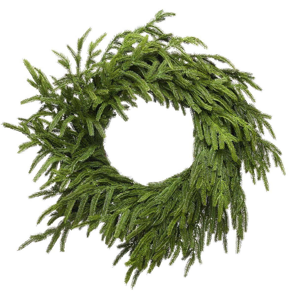 Somikis 24 Inch Christmas Wreaths for Front Door Real Touch Norfolk Pine Wreath for Winter Indoor... | Amazon (US)