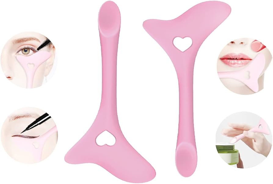 2pcs Eyeliner Stencils Silicone Winged Tip Eyeliner Aid Eyebrow Pencil Stencil Reusable Smoky Eye... | Amazon (US)