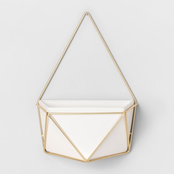 Succulent Wall Geometric Hanging White/Gold - Project 62™ | Target