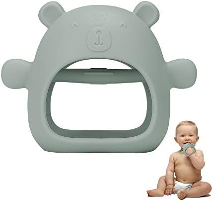 Bear Never Drop Silicone Teething Toys for Babies 0-6 Months 6-12 Months Baby Teething Toys for S... | Amazon (US)