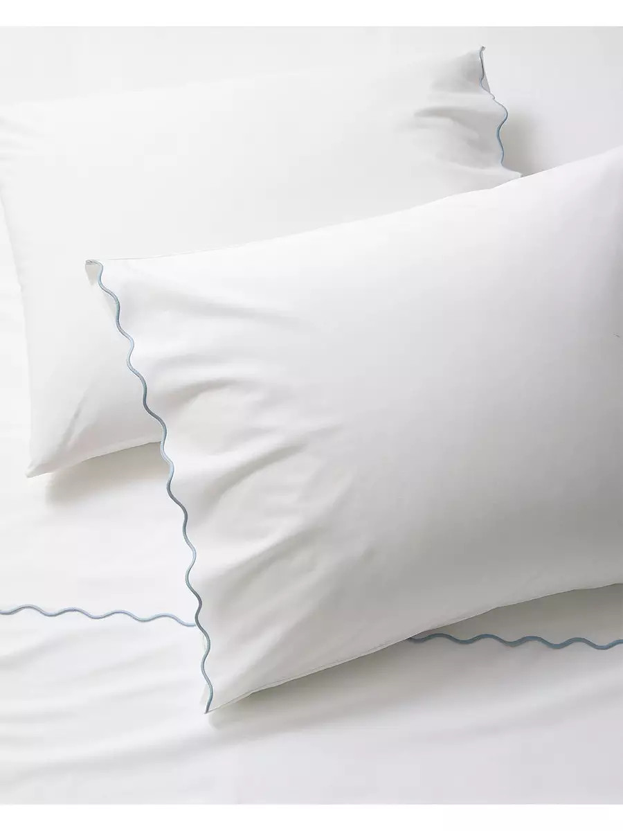 Wave Percale Sheet Set | Serena and Lily