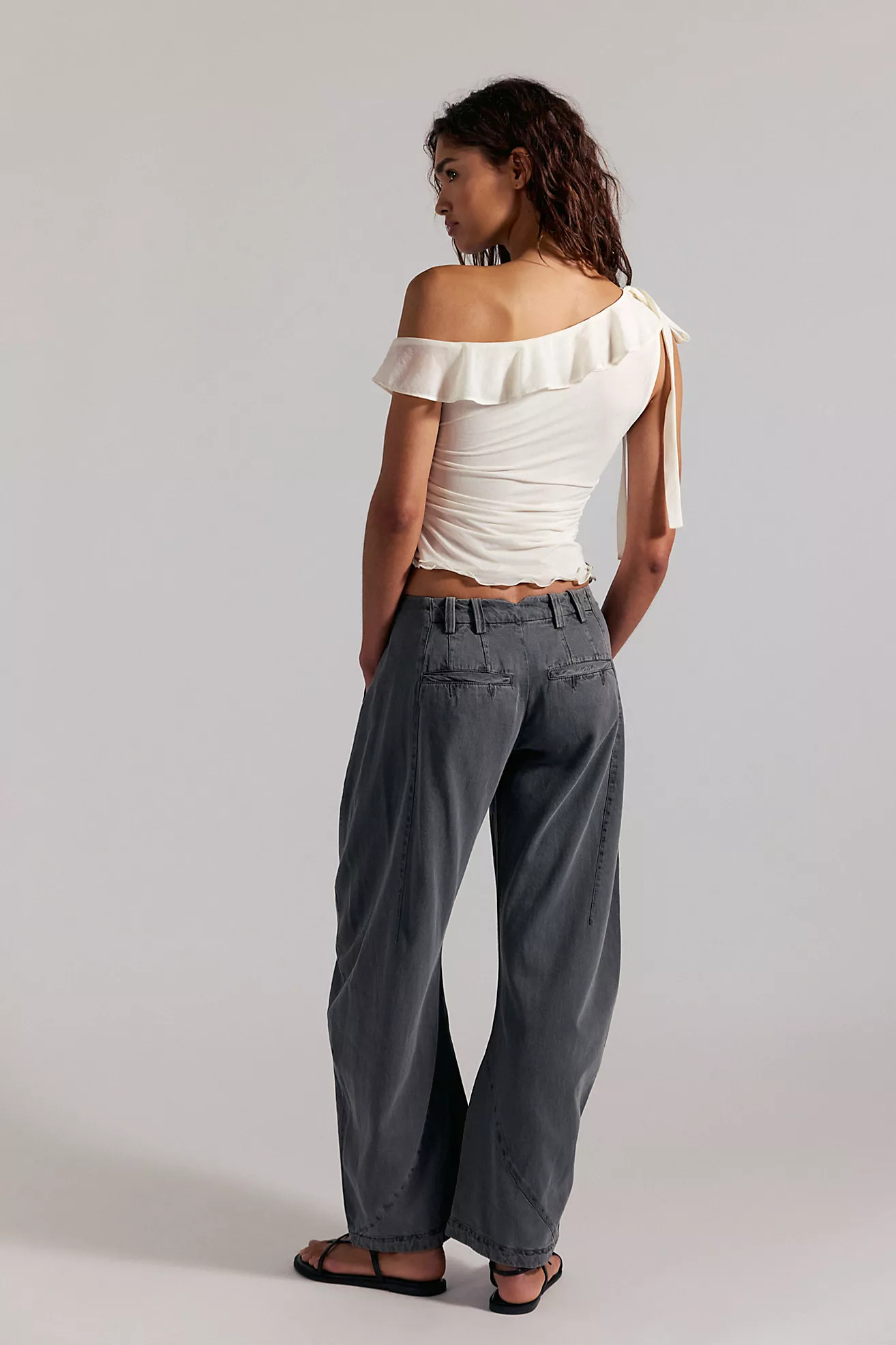 Spotlight Washed Barrel Chino Trousers | Free People (Global - UK&FR Excluded)
