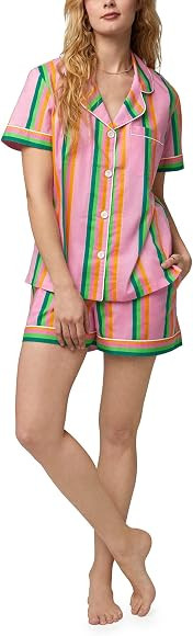 Short Sleeve Shorty Set Stripe LG (US 12-14) | Amazon (US)