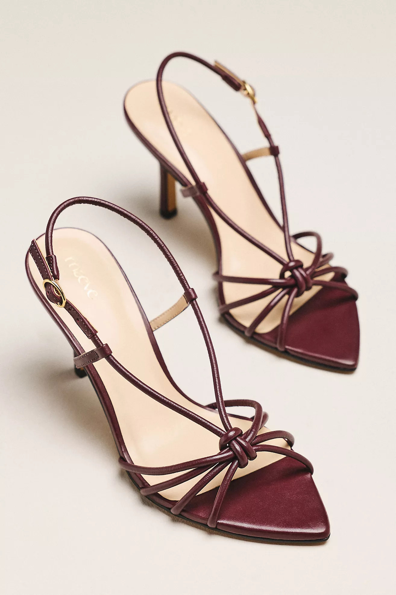 Maeve Aleah Strappy Pointed-Toe Heels | Anthropologie (US)