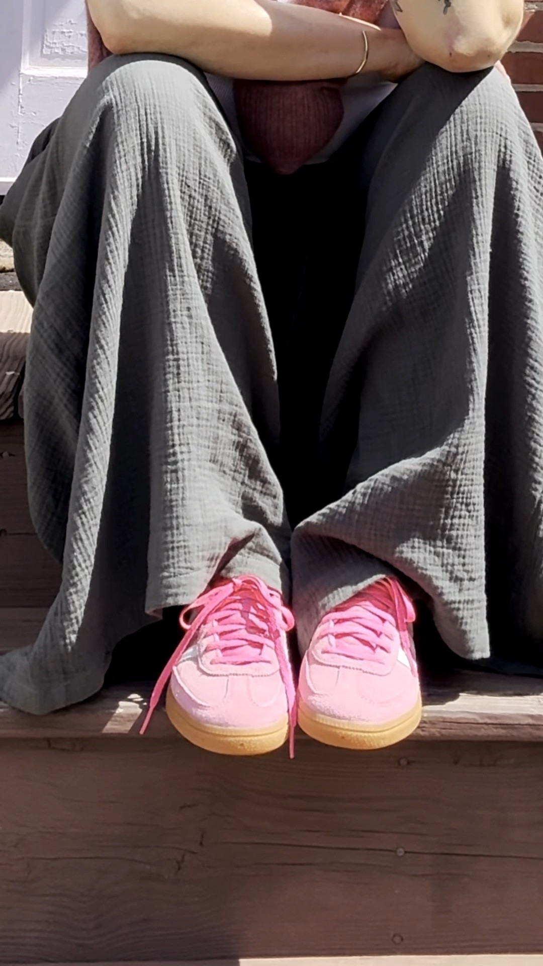 Breezy and comfortable - my spring style - looove this sweater from Quince it’s so soft. Wearing mediums all around. 

#LTKPetite #LTKdayinmylife #LTKootd