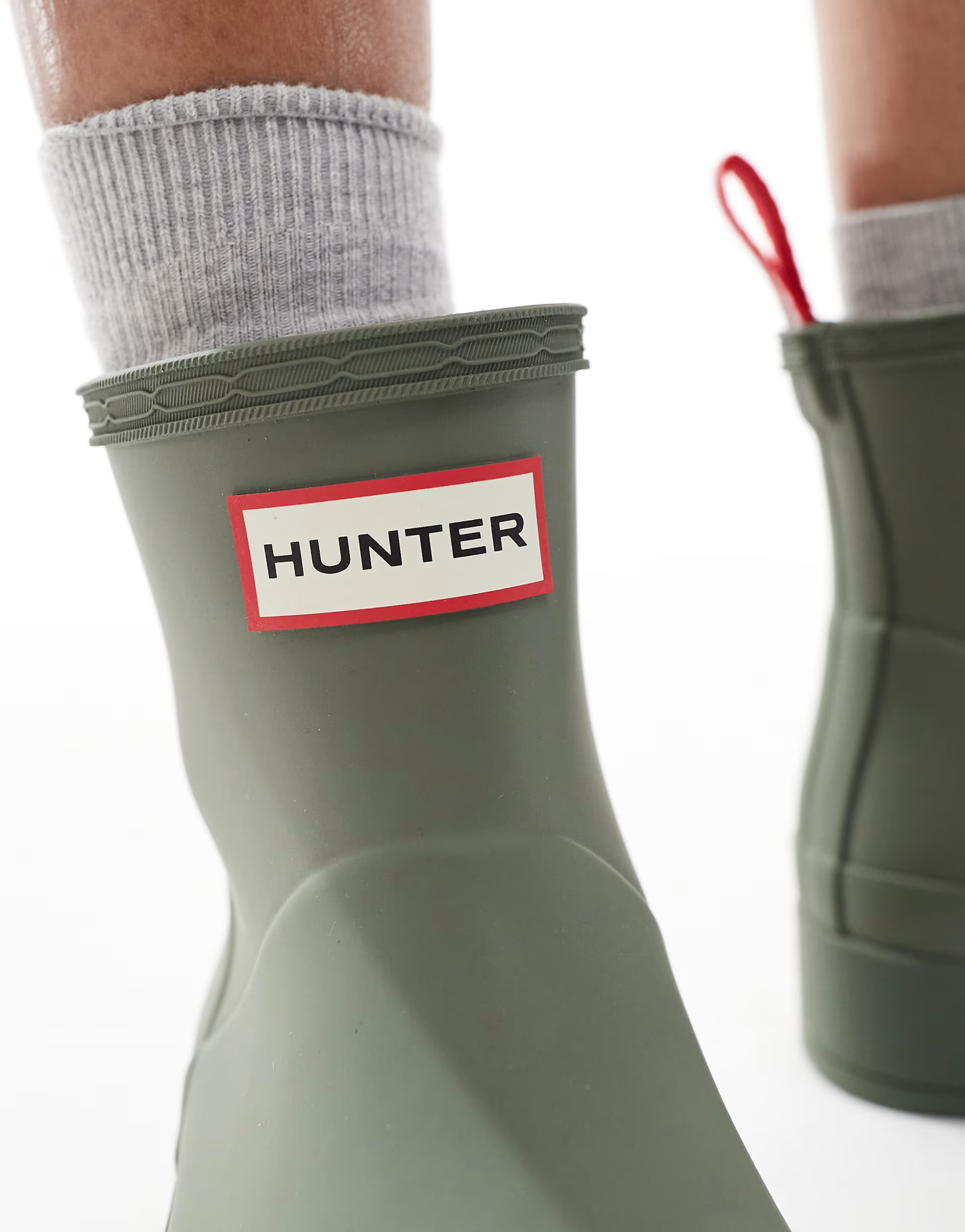 Hunter Play short boot in dark olive | ASOS | ASOS (Global)