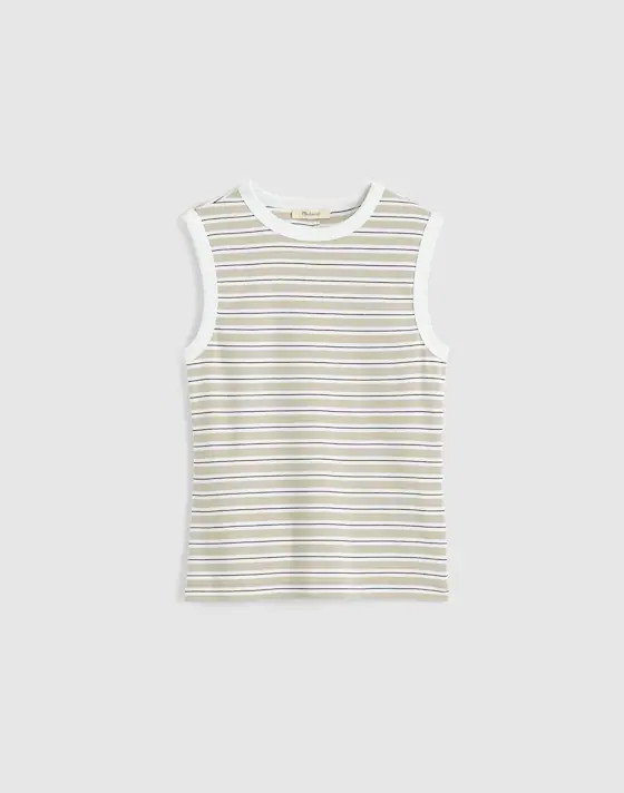 The '90s Shell Tank in Compact Cotton | Madewell