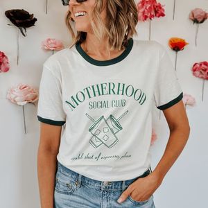 Motherhood Social Club Ringer Tee | Mountain Moverz