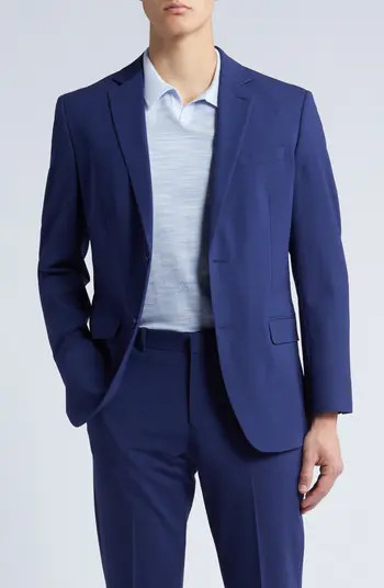 Trim Fit Solid Stretch Wool Suit Coat | Nordstrom