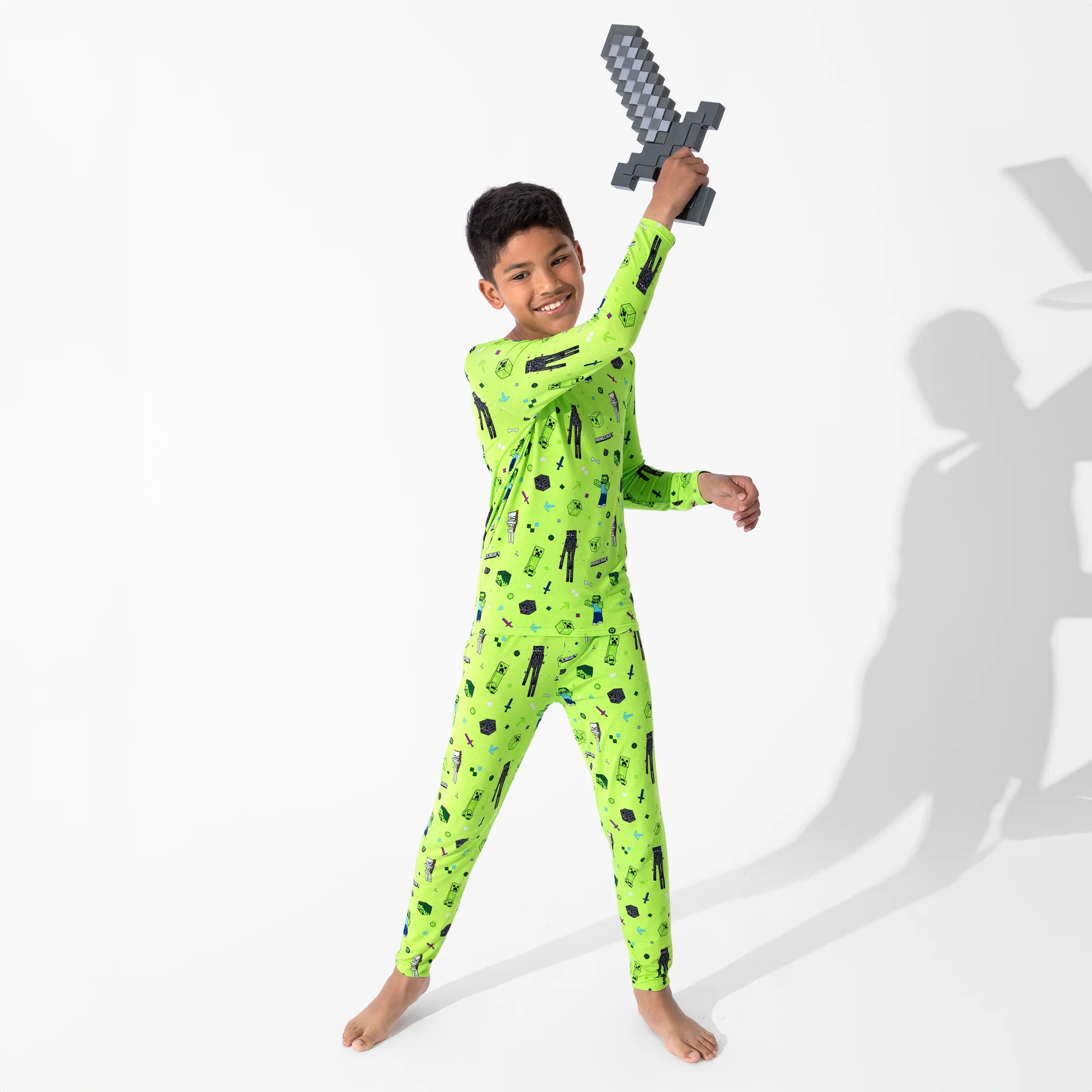 Minecraft Mob Squad Bamboo Kids Pajamas | Bellabu Bear