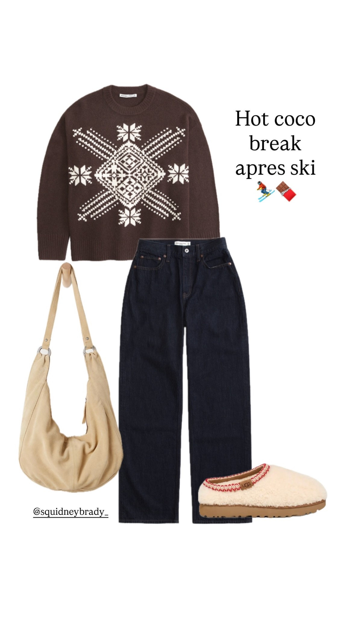 Love this brown sweater!!! Gives winter and not just Christmas so you can get more use out of it all season. Matching the bag to the shoes helps tie it all together too 

Abercrombie sale, winter outfits, women’s style, Abercrombie style, cute outfit, ski outfit, Christmas outfit 

#LTKCyberWeek #LTKSaleAlert #LTKGiftGuide
