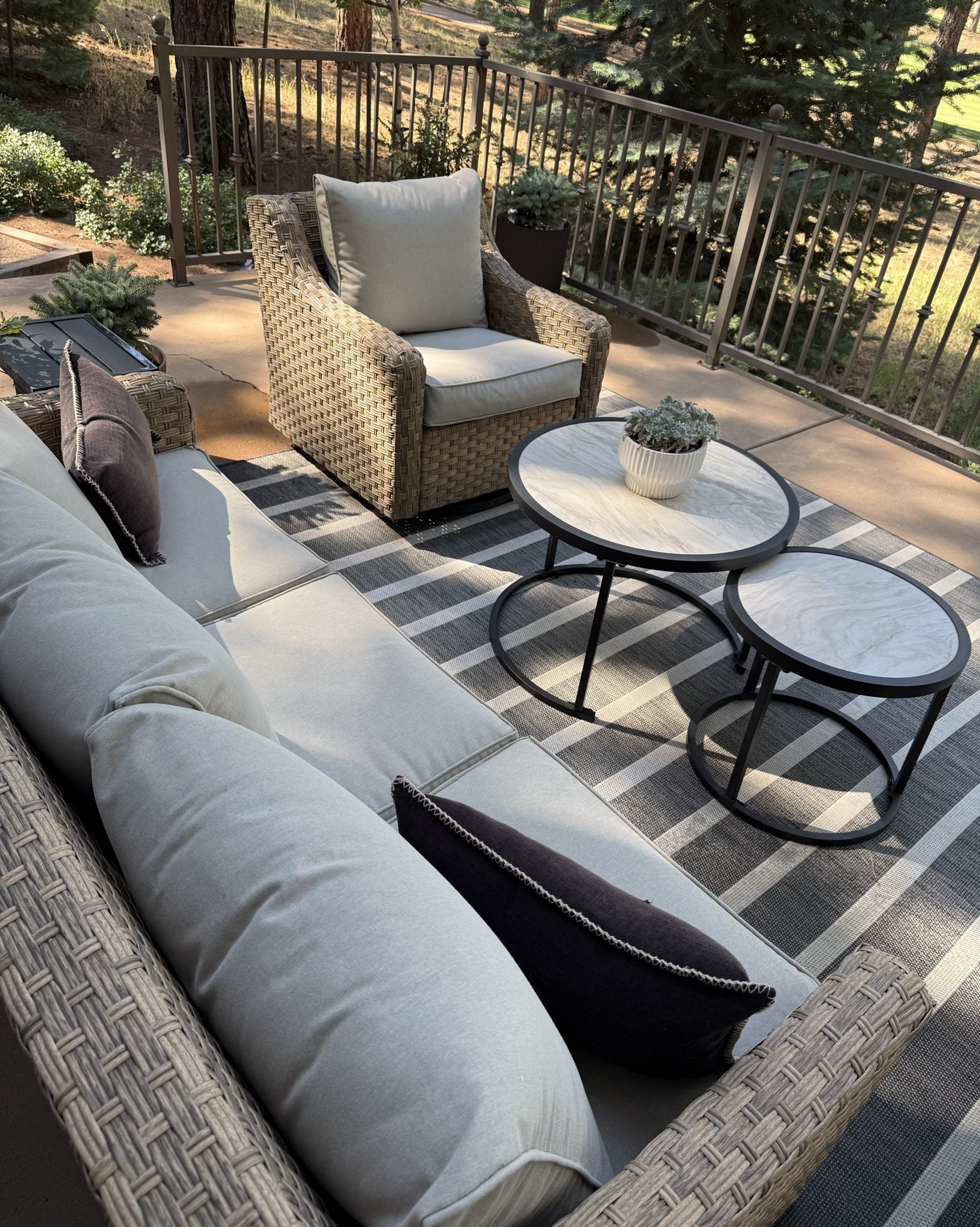 Walmart Outdoor patio furniture! (Swipe to see other pics) Back in stock! I have had these sets for years and it is still amazing! One of the best bangs for my buck! I still can’t believe it’s from Walmart! I tend to switch out the rugs each year due to weather/and random critters 
Walmart home/ amazon outdoor patio/ affordable home ideas and design 

#LTKmomlife #LTKSeasonal #LTKHome