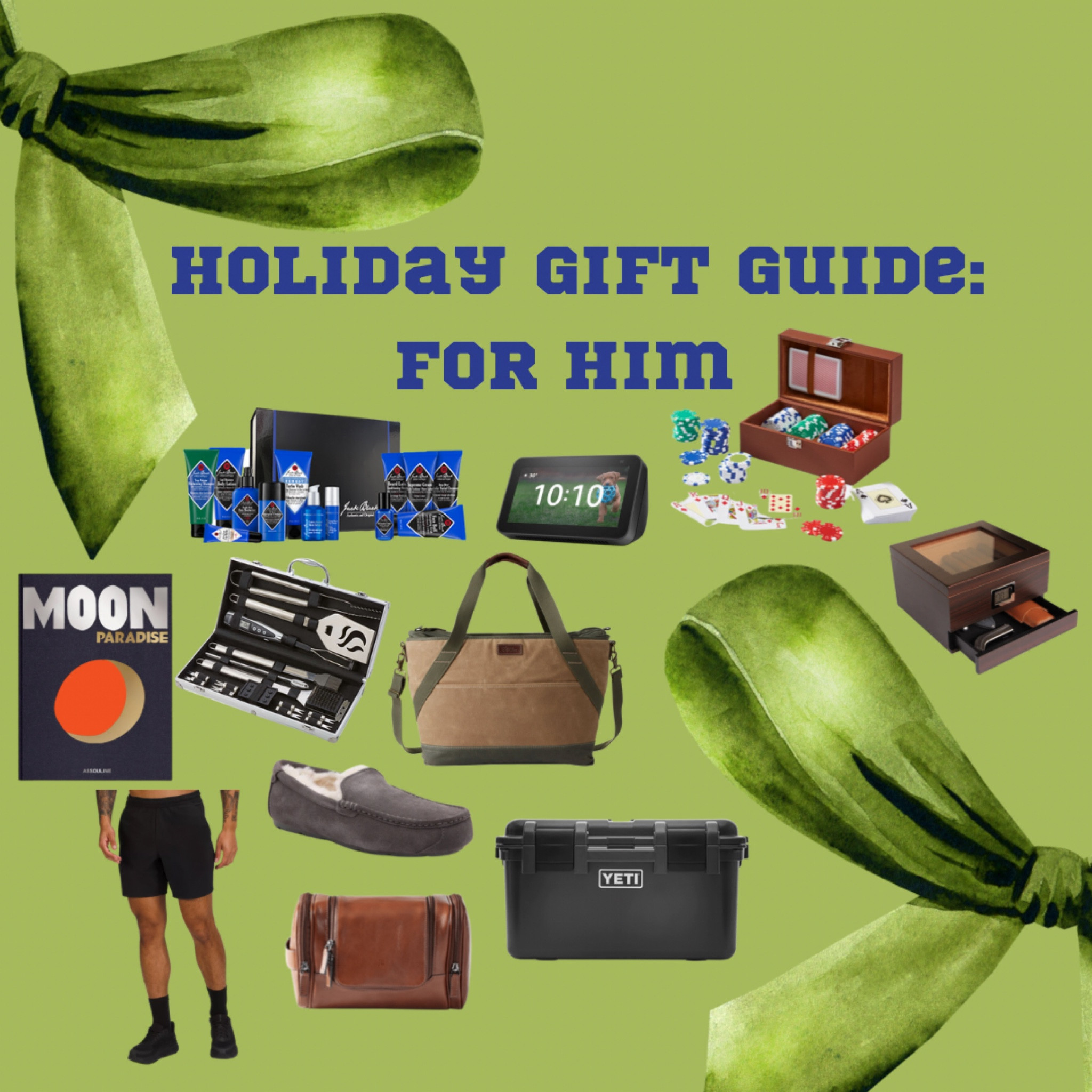 GIFT GUIDE: FOR HIM! 🏉

holiday gift guide, christmas gift ideas, gift guide for him, mens gift guide, christmas gift ideas, lululemon, poker set, yeti cooler, shaving kit, moon paradise assouline book, ll bean travel cooler, ugg slippers, leather dopp kit, grill utensil set, amazon echo, leather accessory box, holiday wishlist, gift guide for men, christmas gifts, christmas gifts

#LTKCyberweek #LTKHoliday #LTKGiftGuide