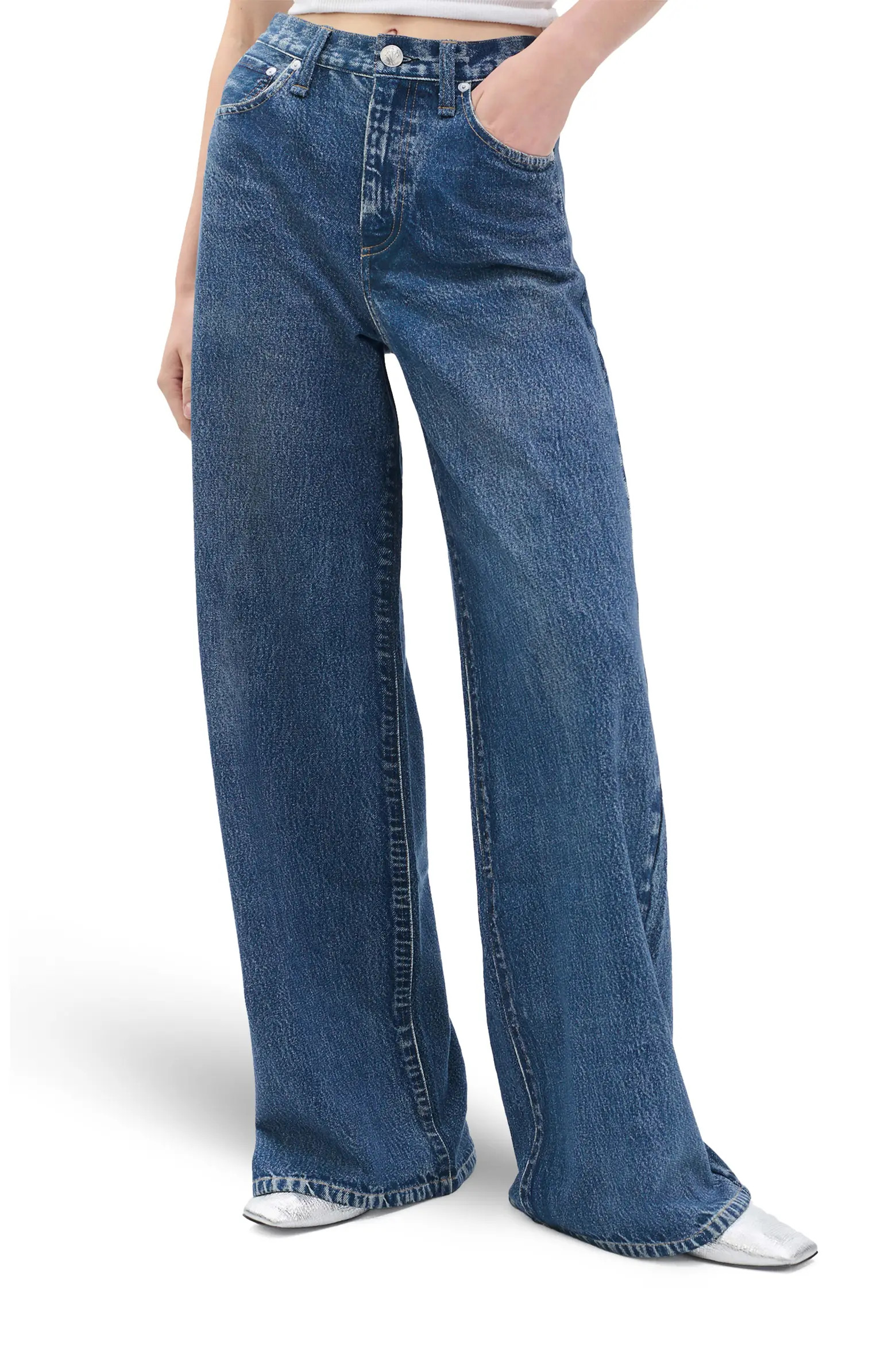 rb Miramar Sofie High Waist Cotton Terry Sweatpant Jeans (Women) | Nordstrom | Nordstrom