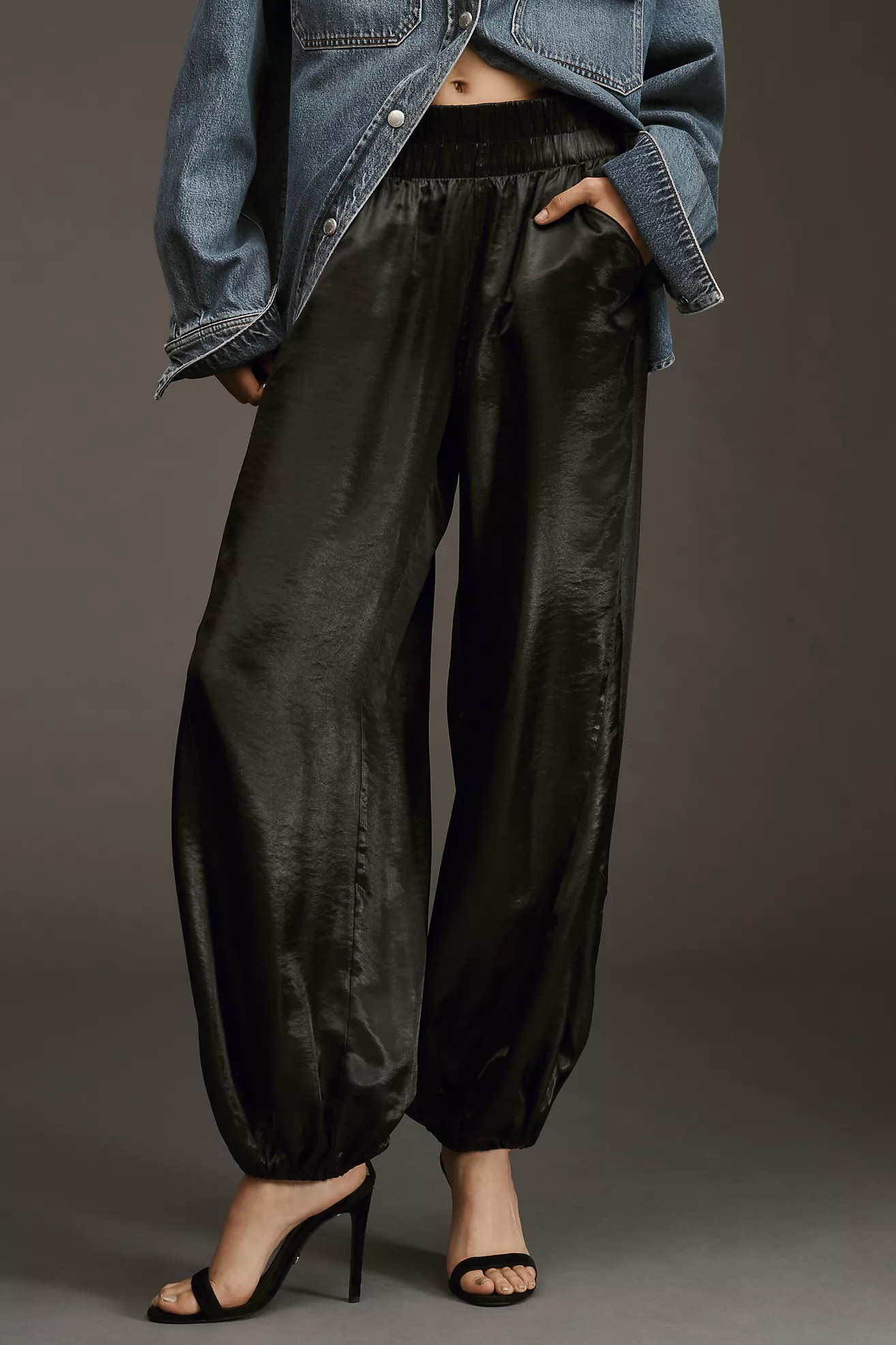 Pilcro Liquid Parachute Pants | Anthropologie (US)