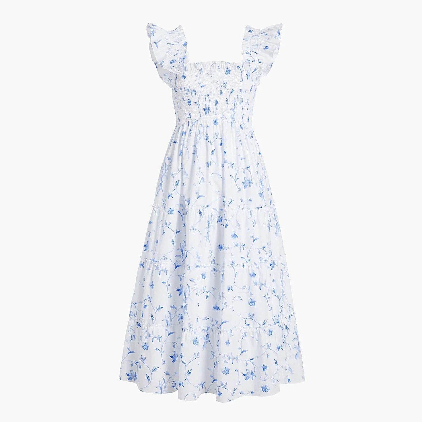 The Ellie Nap Dress | Blue Botanical / S | 100% Cotton | Hill House Home | Hill House Home US