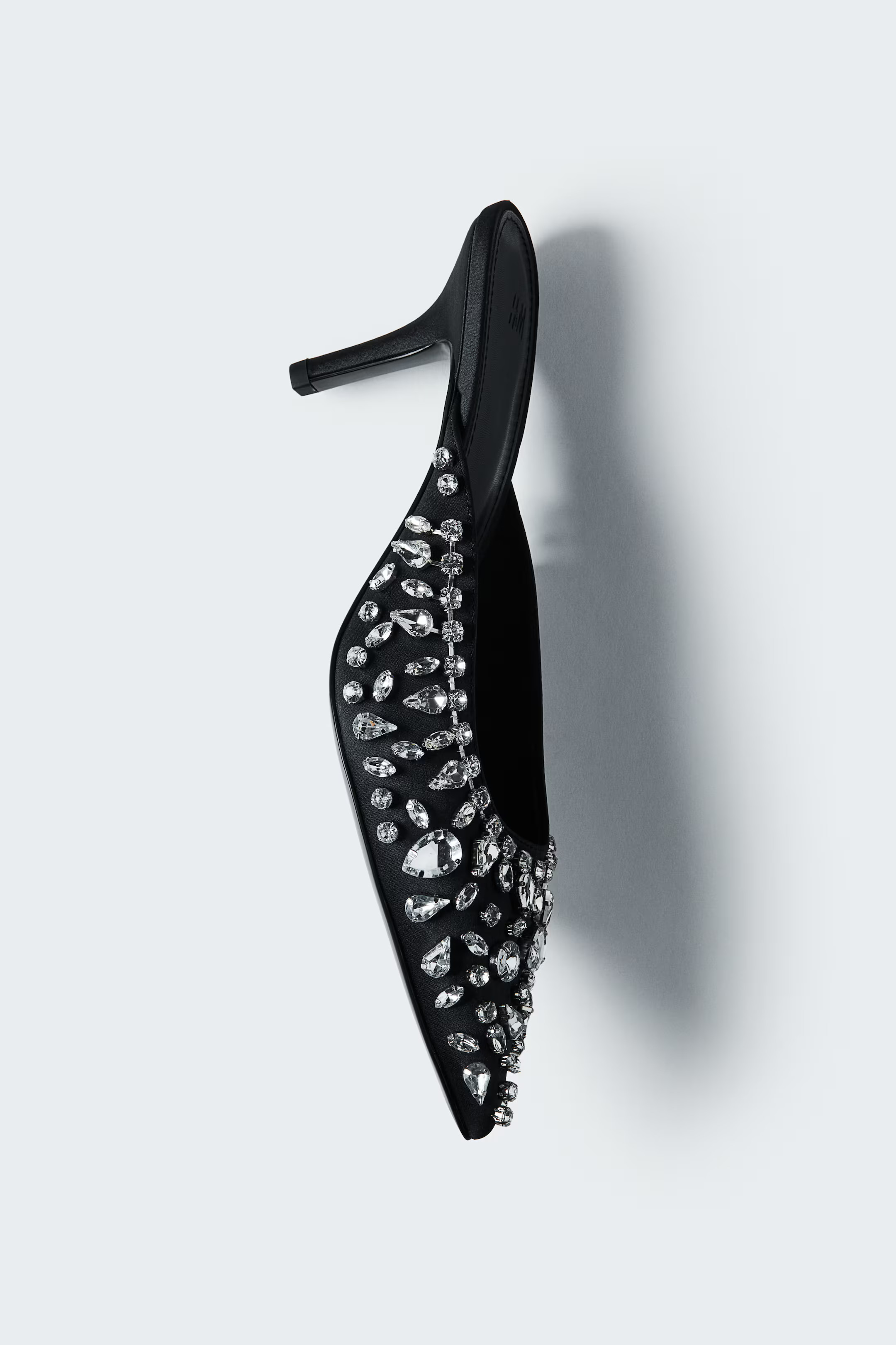 Rhinestone-embellished heeled mules | H&M (UK, MY, IN, SG, PH, TW, HK)