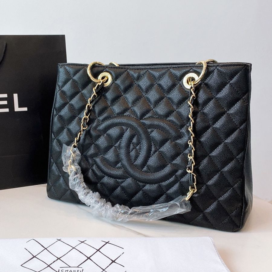 Designer Chanel Classic Flap Bag Luxury Brand Women Caviar HandBags Tote Real Leather Bags Lady P... | DHGate