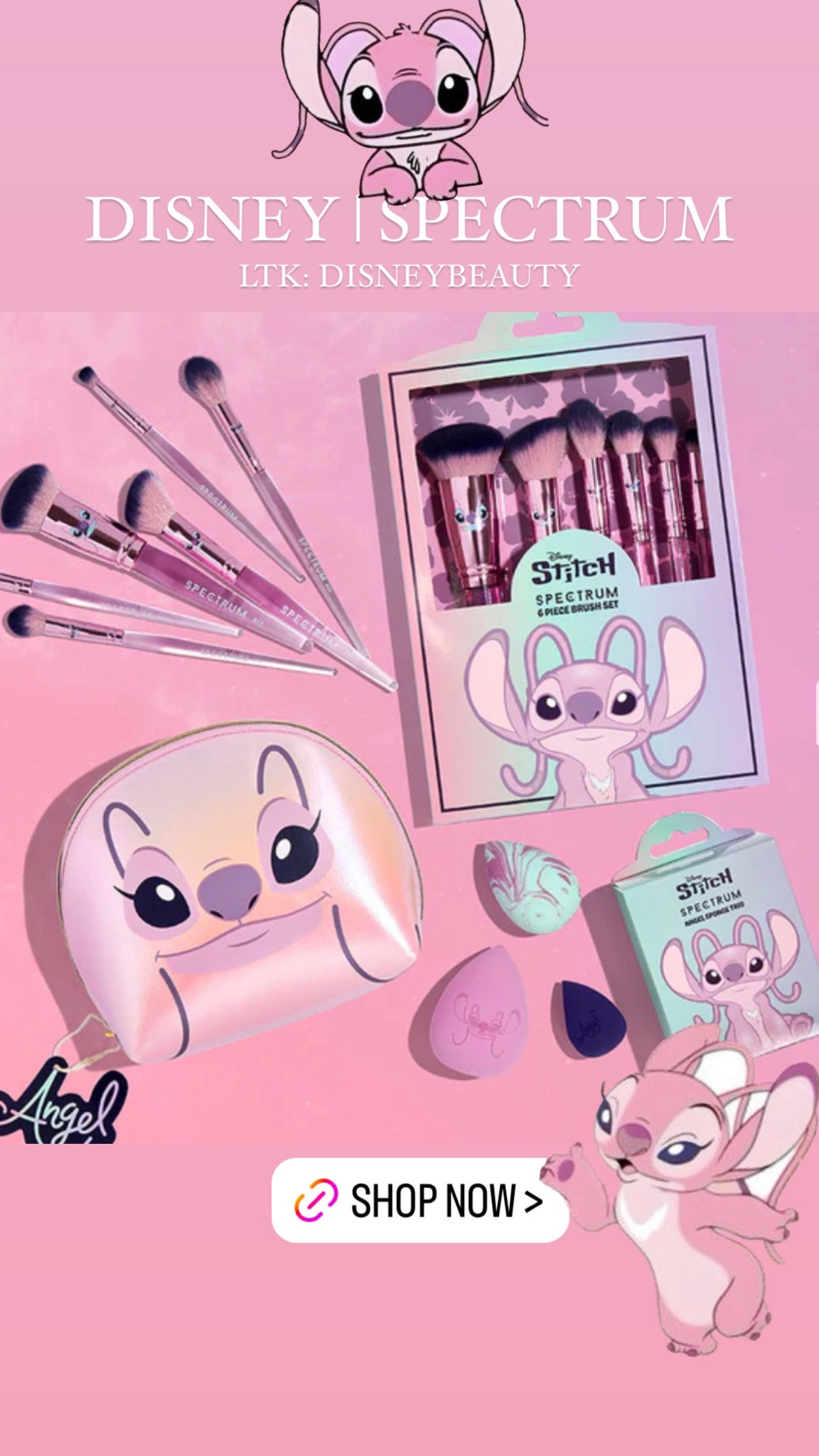 Be Angelic 😂 with the Disney | Spectrum Angel Collection 

Set includes: Pinnnnnk! Makeup brushes, stylish makeup sponges &, the cutest makeup bag!

This makes the perfect gift for your Disney beauty enthusiast! 

Xoxo, Shemeida 😘
Ps. Girl! It’s Pink!!!💕🎀

#LTKBeauty