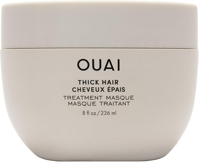 OUAI Thick Hair Treatment Masque - Almond Oil, Olive Oil & Hydrolyzed Keratin to Repair & Restore... | Amazon (UK)
