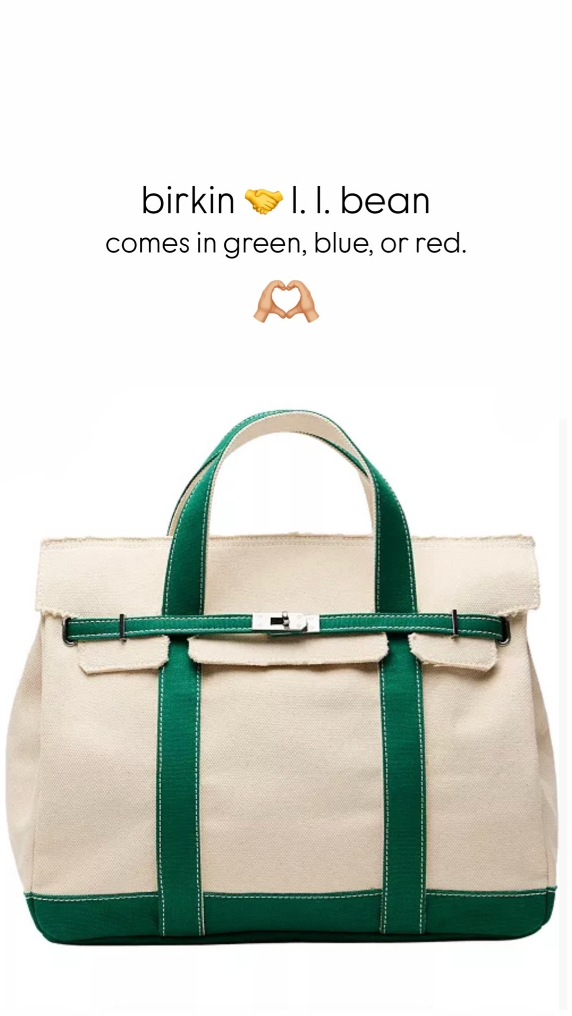 the most chic canvas tote
