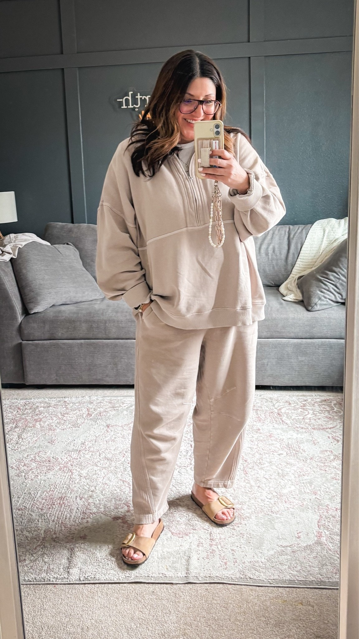 Aerie loungewear:
Sweatshirt - XL
Barrel pants - L
Big Buckle Birkenstock Madrid sandals

#LTKSaleAlert #LTKMidsize #LTKOver40
