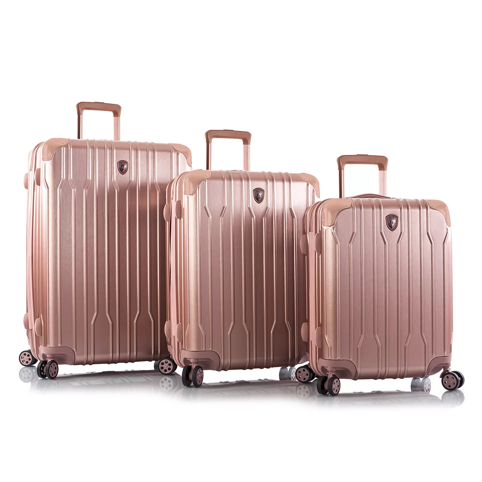Heys Xtrak 3-Piece Hardside Spinner Luggage Set, Rose Gold | Kohl's