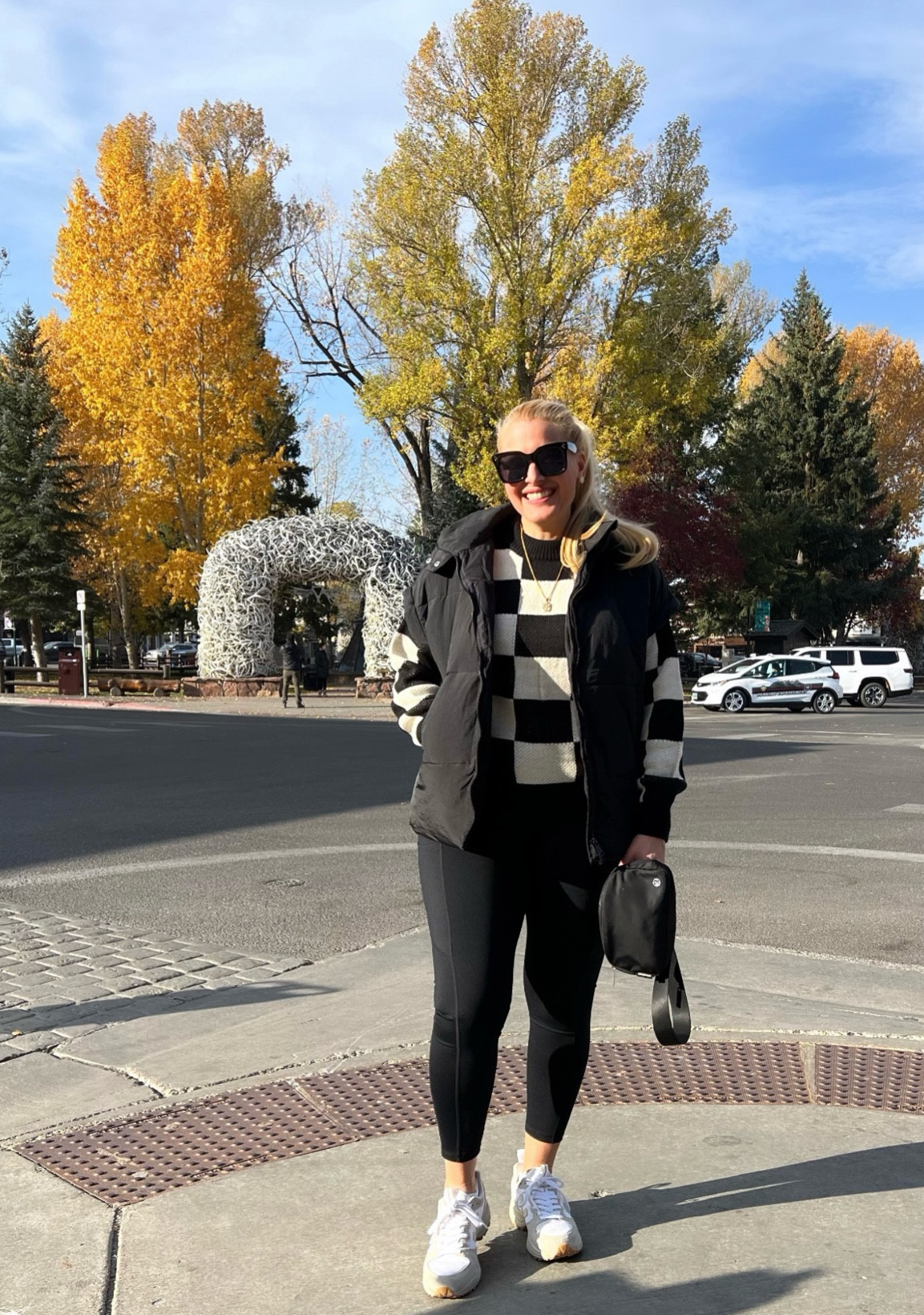 I wore this athleisure outfit to breakfast a couple of days ago when I was in Jackson Hole, Wyoming.

I got to see all the yellow trees and the weather was cool and crisp! It felt amazing!

Sizing is below.
Amazon Puffer Vest medium, Shein Sweater medium, Amazon Yoga leggings large


#LTKSeasonal #LTKShoeCrush #LTKStyleTip #LTKItBag #LTKFindsUnder100 #LTKOver40 #LTKMidsize #LTKTravel #LTKFitness #LTKU #LTKSaleAlert #LTKFindsUnder50 #LTKHalloween #LTKActive #LTKGiftGuide #LTKHoliday