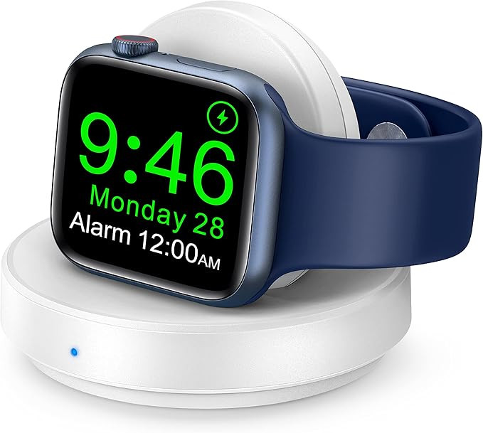 ZAPOGO Portable Magnetic Charging Dock for Apple Watch, Wireless Fast Watch Charger Stand with Ch... | Amazon (US)