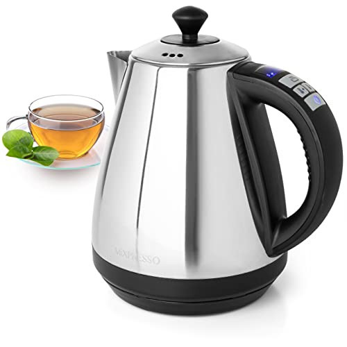 Mixpresso Electric Kettle Temperature Control, Hot Water Kettle Electric, Cordless 1 Liter Capacity, Keep Warm & LED Indicator, Auto-Shutoff, Boil-Dry Protection, Stainless Steel Electric Kettle | Amazon (US)