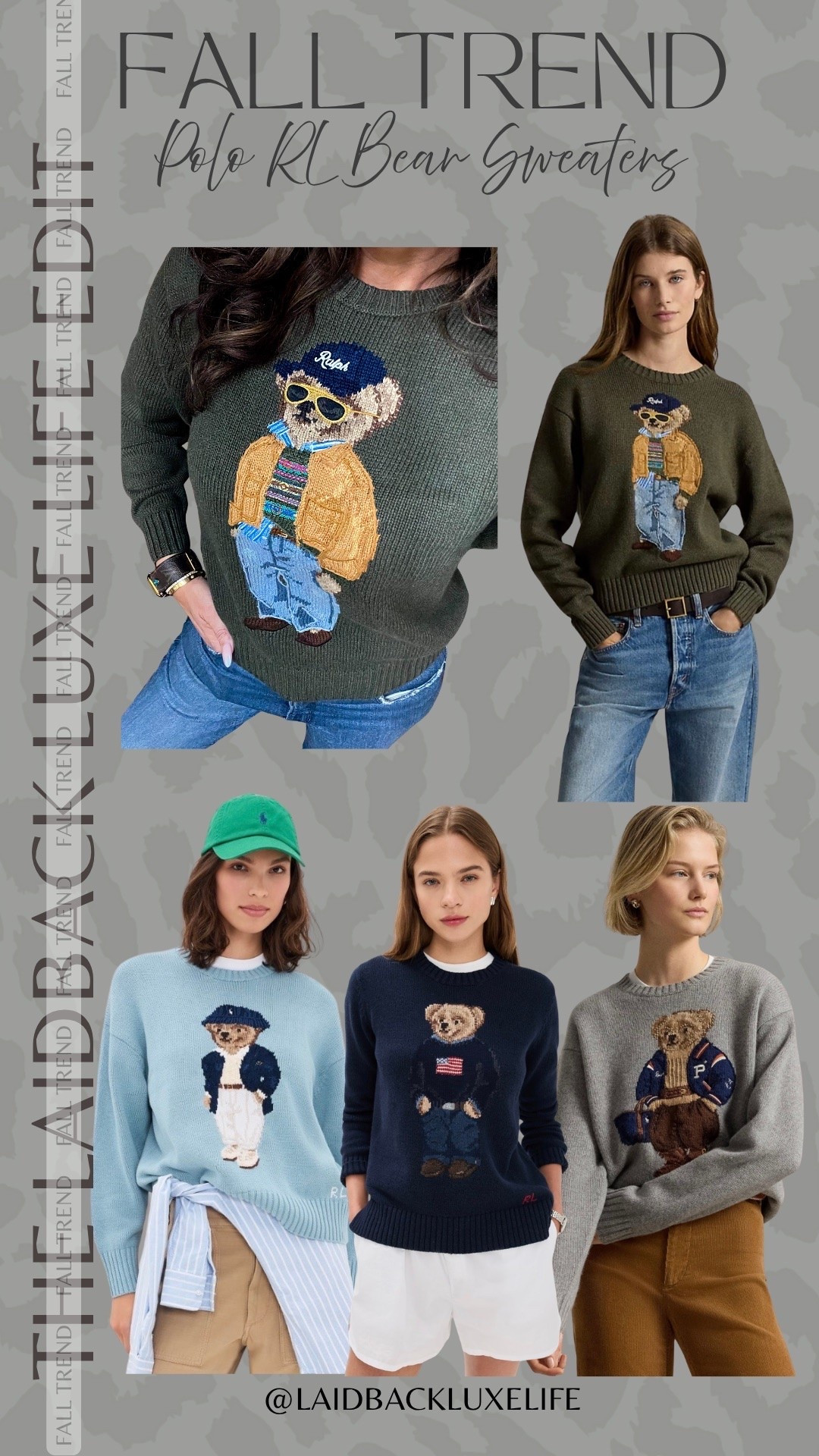 The Laidback Luxe Life Edit, Polo bear sweater sell out risk! 🚨 Pre Fall outfit, Fall trend, Fall outfit, Polo Ralph Lauren bear sweater, mom style inspo, casual outfit, I’m wearing a size small. I’m 5’10” for reference. #LaidbackLuxeLife

Hey Beautiful! Feel free to comment on this post if you have any questions! 🫶🏽

Follow me for more fashion finds, beauty faves, lifestyle, home decor, sales and more! So glad you’re here!! XO, Karma

#LTKootd #LTKOver40 #LTKSeasonal