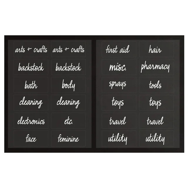 The Home Edit Clear Multipurpose Labels, Pack of 24 | Walmart (US)