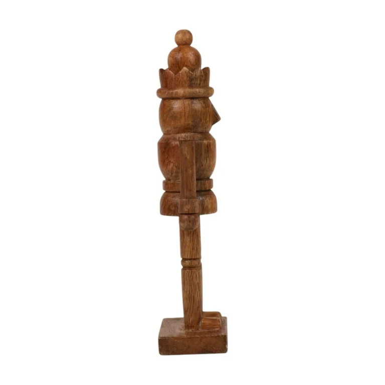 Wood Decorative Nutcracker, Natural Brown, 8", by Holiday Time | Walmart (US)