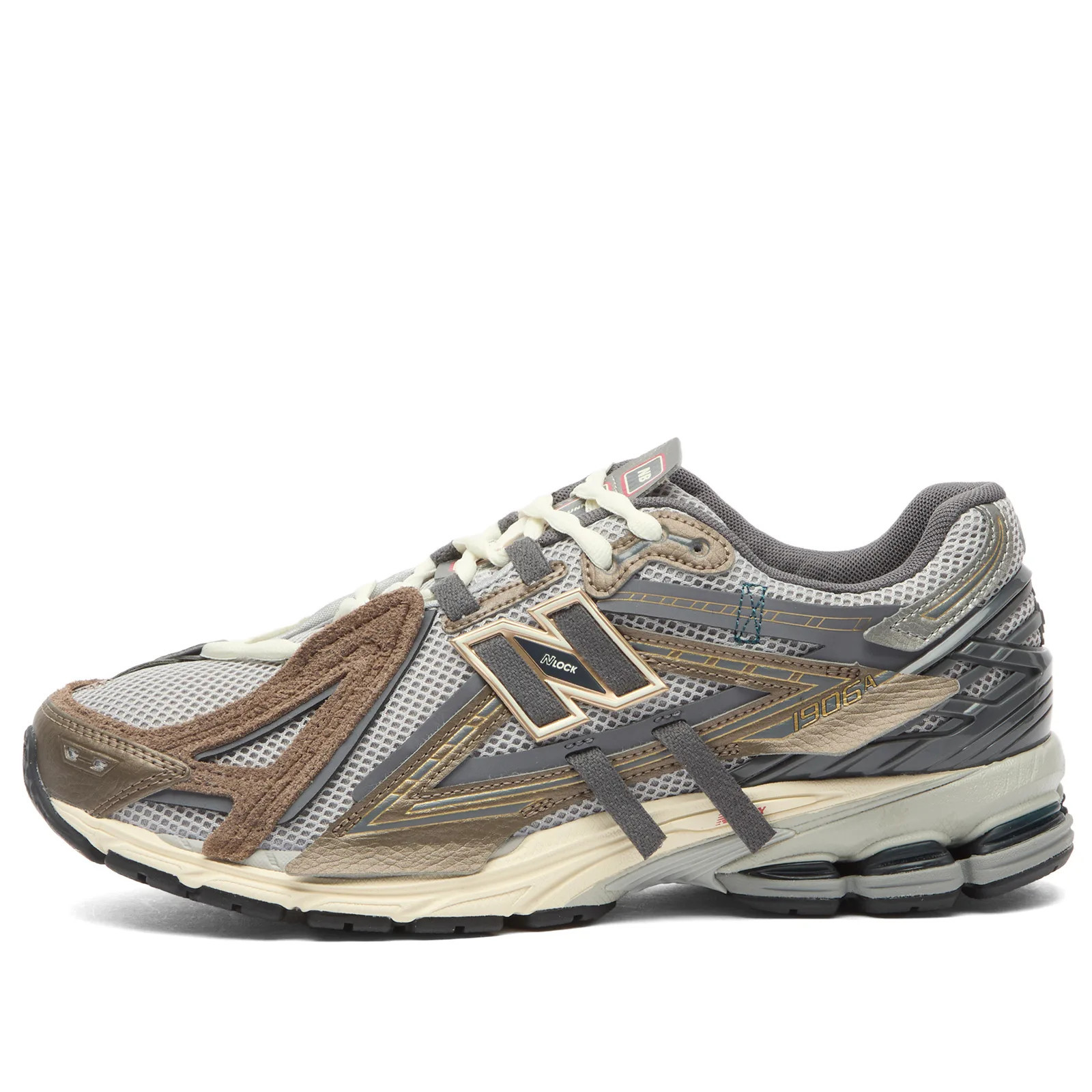 New Balance 1906 Sneaker in Thunder Brown/Slate Grey, Size UK 6.5 | END. Clothing