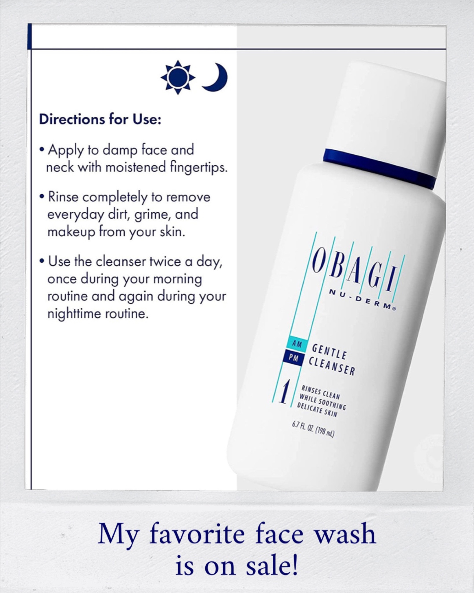 The best face wash for sensitive skin — and it even removes makeup! Personally, I love both formulas of Obagi’s face wash and both are currently 20% off on Amazon! I’m stocking up for sure ✨

#LTKsalealert #LTKstyletip #LTKbeauty