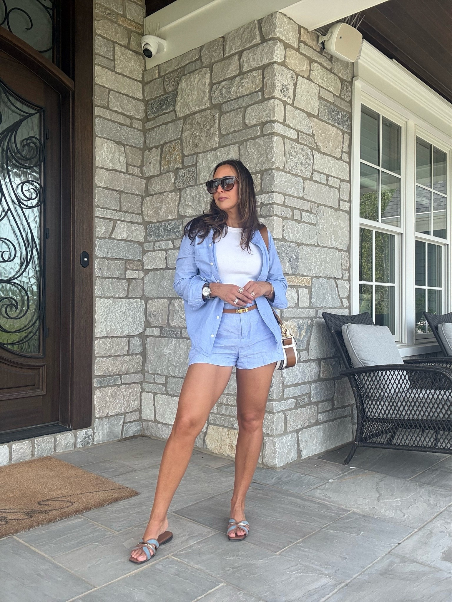 Grab these pieces while they’re on sale 40% off I’ve been having technical difficulties within the app. I haven’t been allowed to select the exact items very easily, but the exact items are the J.Crew pieces. I wear a small or a two or four. ￼￼

Elevated chic elevated casual summer style summer outfit formula relaxed linen every day look every day outfit easy outfit ￼

#LTKmomlife #LTKdayinmylife #LTKxMadewell