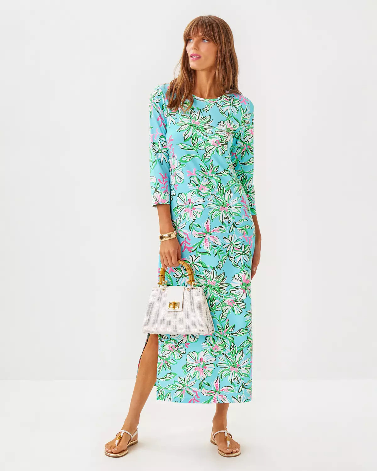UPF 50+ Deena Dress, Tropical Dress Outfit, Beach Dresses, Coastal Style | Lilly Pulitzer
