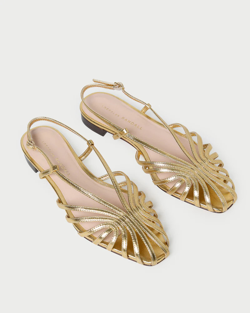 Devon Gold Slingback Sandal | Loeffler Randall