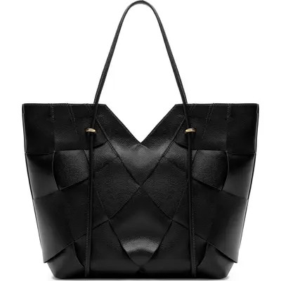 Arezzo Sarah Large Leather Tote in Cioccolato at Nordstrom | Nordstrom