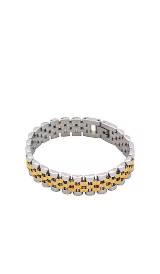 BRACHA Rolly Two Tone 2.0 Bracelet in Metallic Gold. | Revolve Clothing (Global)