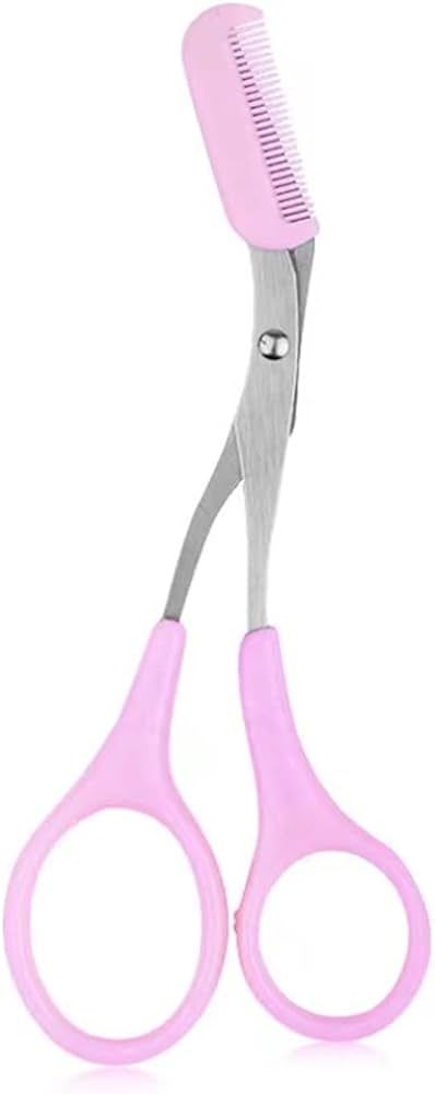 Eyebrow Scissors With Comb(Detachable)，Professional Precision Eyebrow Trimmer for Women，Non S... | Amazon (US)