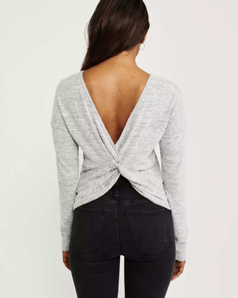 Knot-Back Cozy Top | Abercrombie & Fitch US & UK
