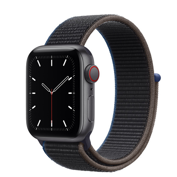 Apple Watch SE GPS + Cellular, 40mm Space Gray Aluminum Case with Charcoal Sport Loop | Apple (US)