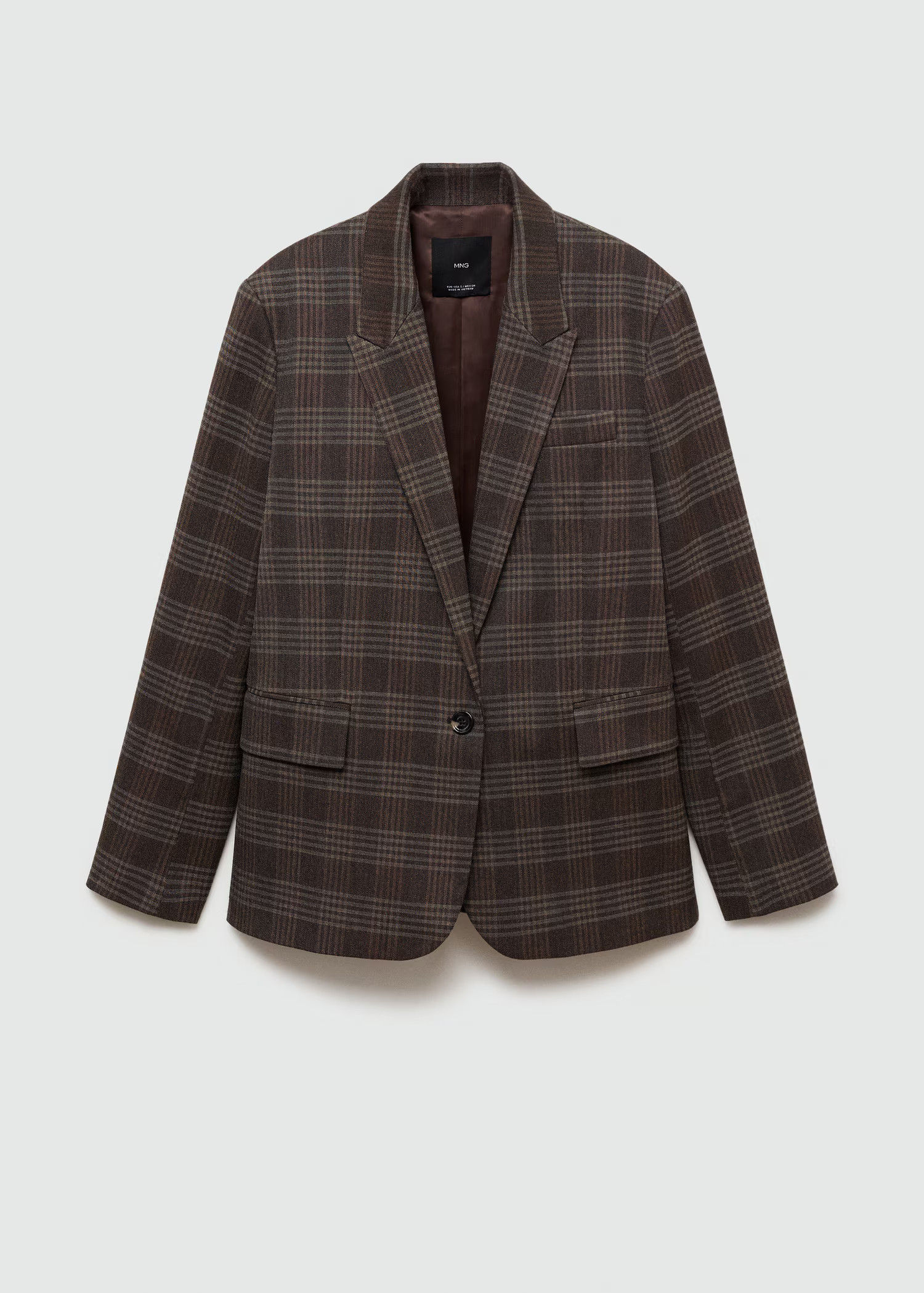 Straight check jacket | MANGO (UK)