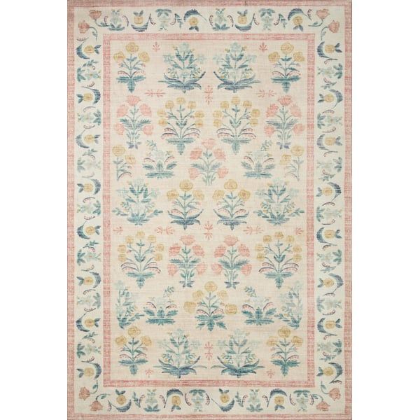 Eden feat. CloudPile (TM) - Mughal Rose (EDE-01) Area Rug | Rugs Direct