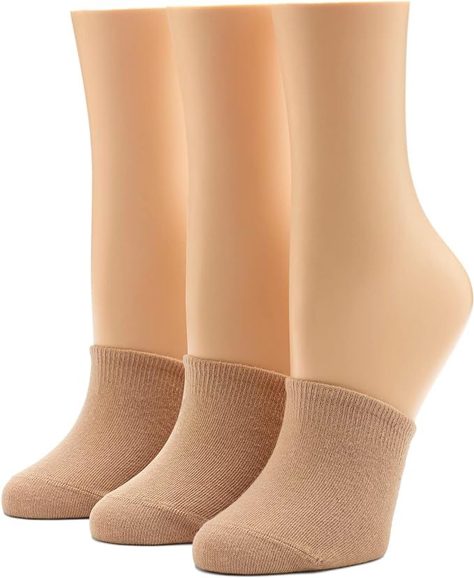 HUE Cotton Topper-Stay Cool and Stylish with Hidden Toe Cap Socks | Amazon (US)