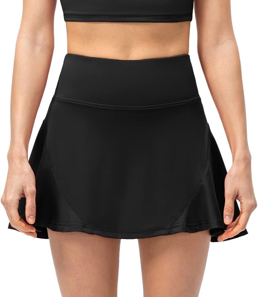 Amazon.com: CARGFM Women's Tennis Golf Skirt 2 in 1 Skorts High Waisted Athletic Running Pleated ... | Amazon (US)